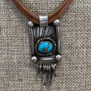 Blue Gem turquoise pendant