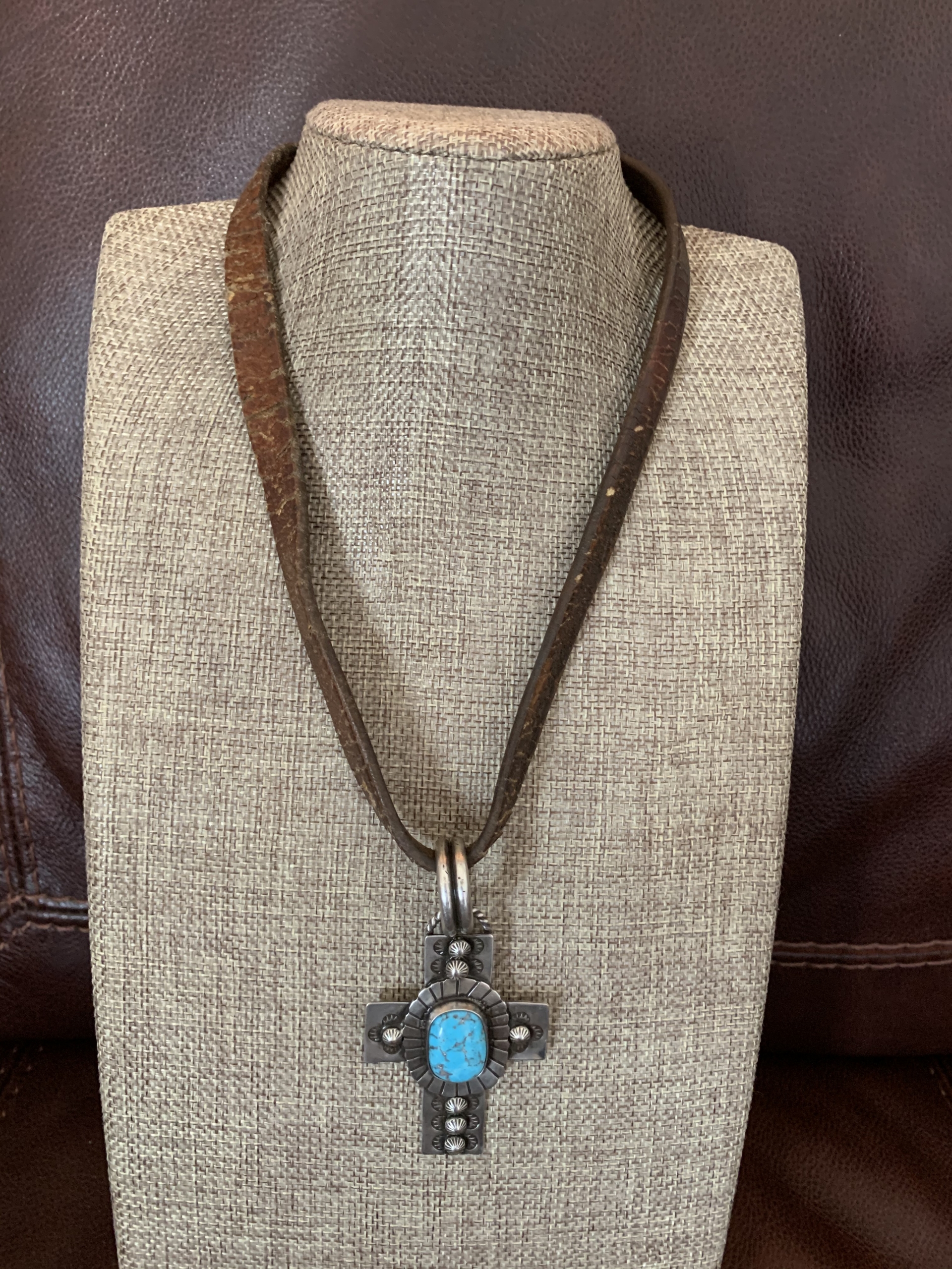 Caarico Lake turquoise silver cross - Image 3