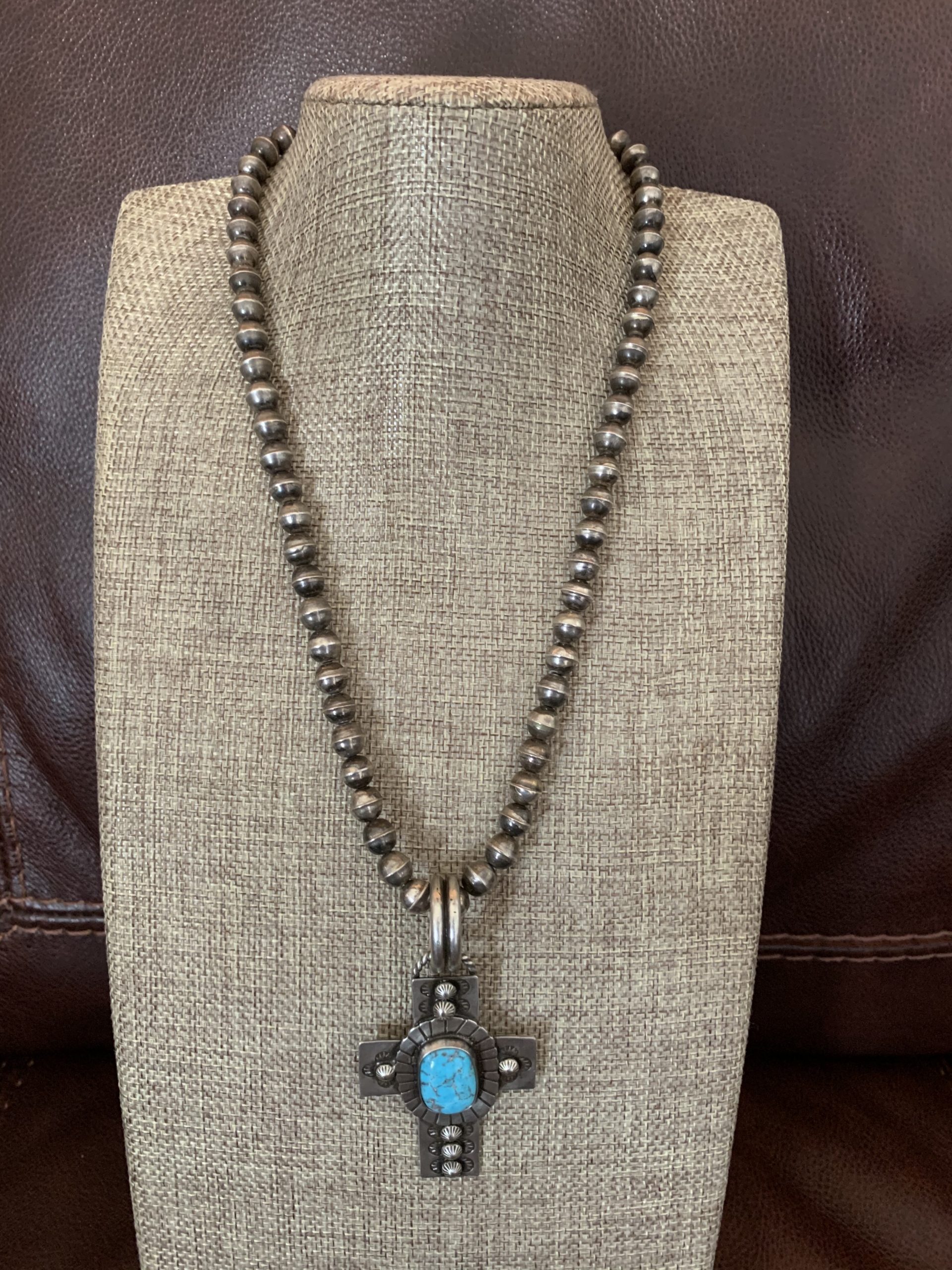 Caarico Lake turquoise silver cross - Image 4
