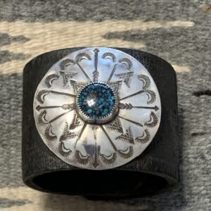 Deep blue Cloud Mountain concho cuff