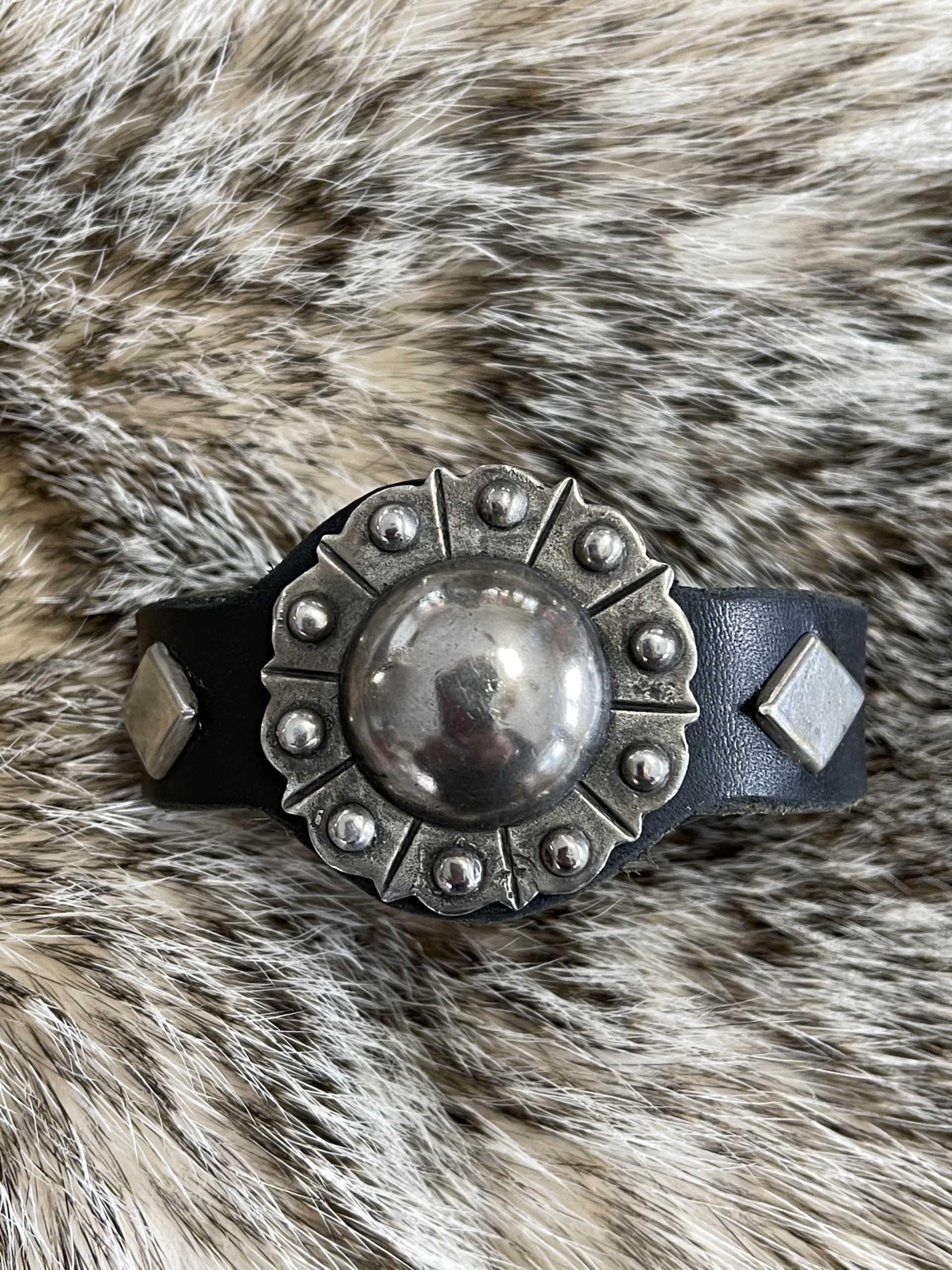 Antique Horse Bridle leather cuff