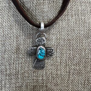 Black Widow turquoise cross