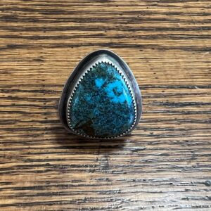 Neveda blue turquoise teardrop shaped ring